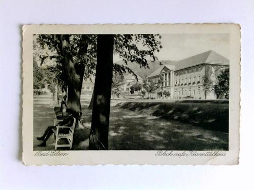 Bad Eilsen - Postkarte: Bad Eilsen - Blick aufs Kurmittelhaus, Straenzug