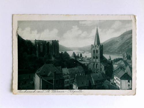 Bacharach am Rhein - Postkarte: Bacharach mit St. Werner-Kapelle
