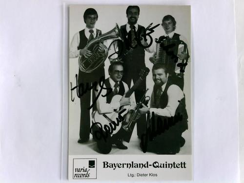 Bayernland Quintett - Signierte Autogrammkarte