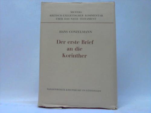 Conzelmann, Hans - Der erste Brief an die Korinther