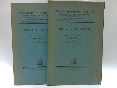 Krger, Felix/Sander, Friedrich (Hrsg.) - Gestalt und Sinn. 2 Hefte