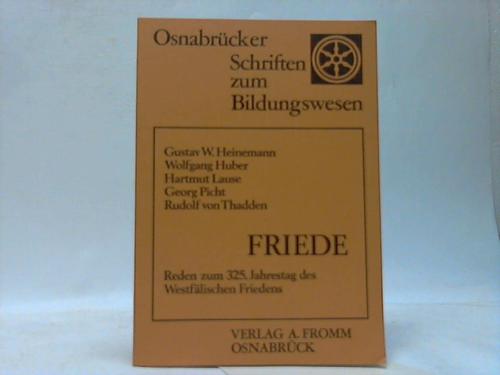 Osnabrck - Wimmer, Raimund (Hrsg.) - Friede. Reden zum 325. Jahrestag des Westflischen Friedens