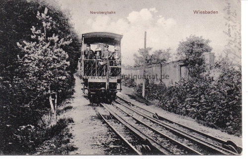 Wiesbaden - Postkarte. Nerobergbahn