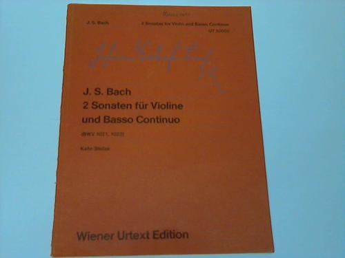 Bach, Johann Sebastian - 2 Sonaten fr Violine und Basso Continuo