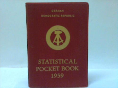 Statistical pocket book - Statistical pocket book of the german democratic republic 1959