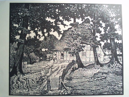 Knig, Albert (1881-1944) - Heidehof - Holzschnitt