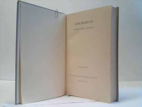 Beissner, Friedrich (Hrsg.) - Hlderlin. Smtliche Werke. Bd. 1: Gedichte bis 1800
