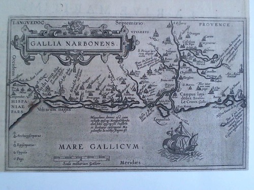 Gallia Narbonens - 1 Karte im Kupferstich