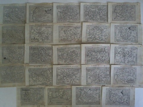 Ortelius, Abraham (1527 - 1598) - 24 Karten von franzsischen Provinzen im Kupferstich