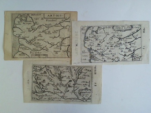 (Frankreich) - Artois / Sabaudiae descriptio / Artesia. Zusammen 3 Karten im Kupferstich