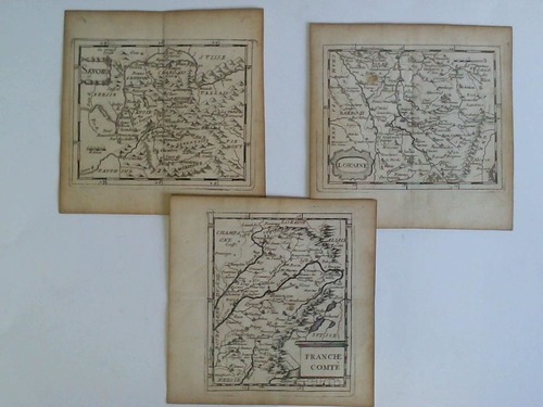 (Frankreich) - Franche Comt / L'Orraine / Savoie. Zusammen 3 Karten im Kupferstich, (von Duval)