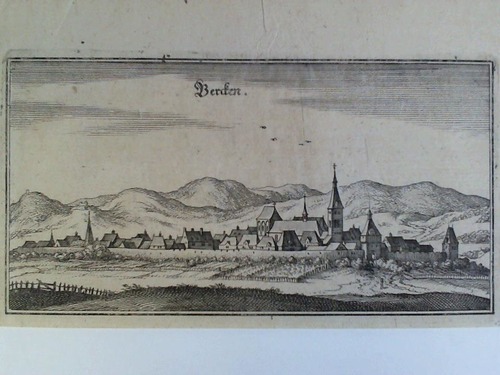 Merian, Matthaeus - Bercken (Bergheim/Elsa) Gesamtansicht - Kupferstich