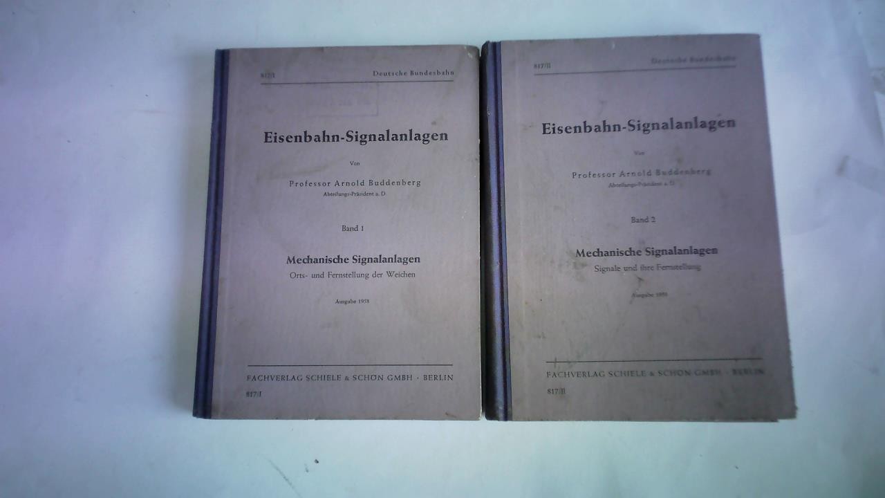 Eisenbahn-Signalanlagen, Band 1 und 2. Zwei Bände