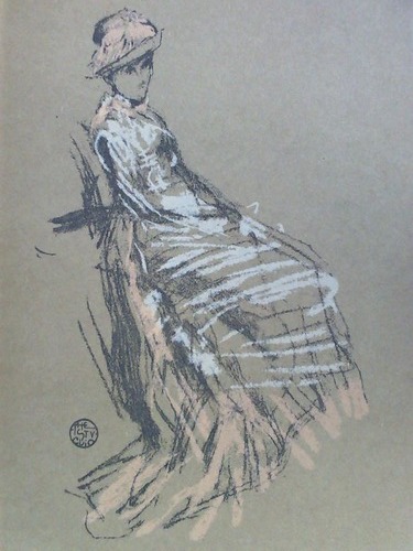 Way, T. R. (1861-1913) - Portrait Study in Pastel, by J. Mc Neill Whistler - Reproduced in Lithography (Lithographie) (From the original in the possession of Thomas Way, Esq.)