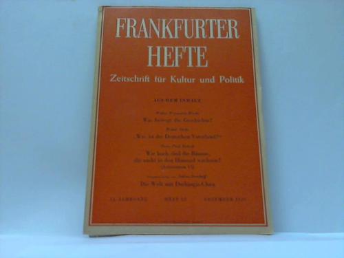 Frankfurter Hefte - 12. Jahrgang, Heft 12, 1957