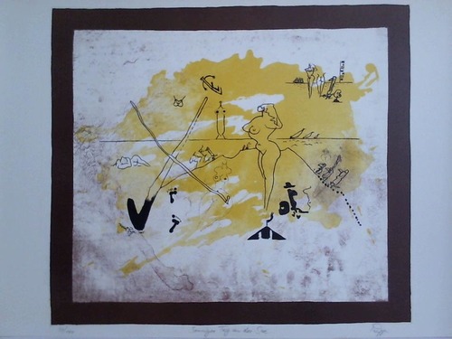 Pupp, Gisbert - Sonniger Tag an der See - Farblithographie von 3 Steinen