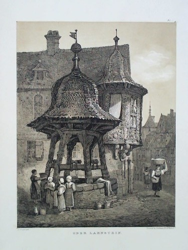(Lahnstein / Rheinland-Pfalz) - Ober Lahnstein - Lithographie, nach S. Prout