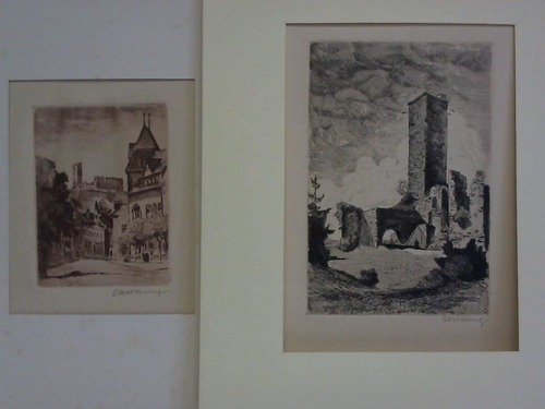Rang, Carl (1886, Freiburg - 1965, Frankfurt) - Burg Knigstein / Knigstein - 2 Original-Radierungen