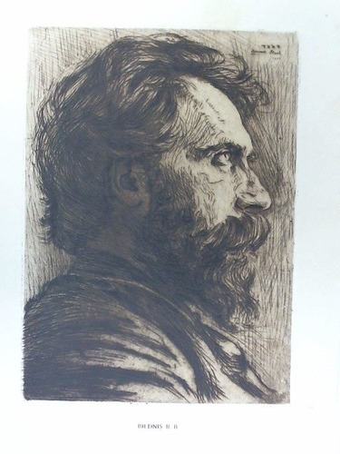 Struck, Hermann (1876, Berlin - 1944, Haifa) - Bildnis R. B. (Profilansicht) - Originalradierung