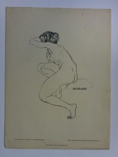 Brusenbauch, Arthur (1881, Preburg - 1957, Absdorf am Attersee) - Weiblicher Akt - Originallithographie