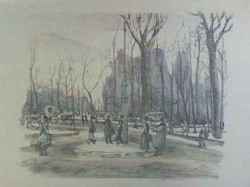 Grossmann, Rudolf (1882, Freiburg im Breisgau - 1941, ebenda) - Berliner Bilder III: Im Tiergarten - Originallithographie
