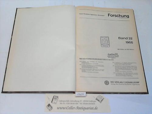 Verein deutscher Ingenieure (Hrsg.) - Forschung im Ingenieurwesen. Band 32