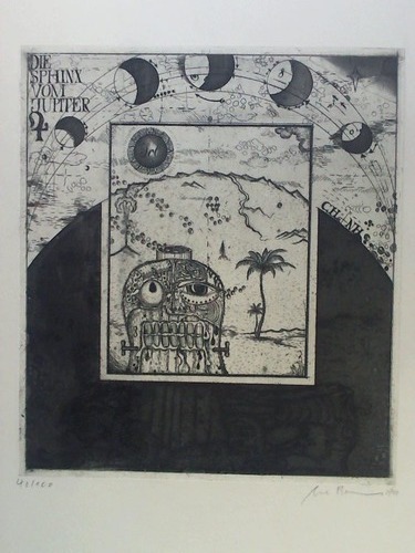 Bremer, Uwe (1940, Bischleben bei Erfurt) - Die Sphinx vom Jupiter - Strichtzung mit Aquatinta