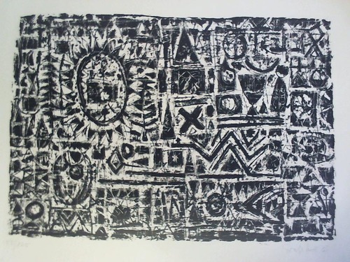 Grahoff, Fritz (1913, Quedlinburg - 1997, Kanada) - Lithographie (Abstrakte Darstellung, ohne Titel)