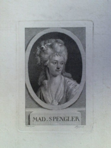 Geyser, Christian Gottlieb (1742, Grlitz - 1803, Eutritzsch) - Mad. Spengler - Brustportrt im Kupferstich, nach Gottlob