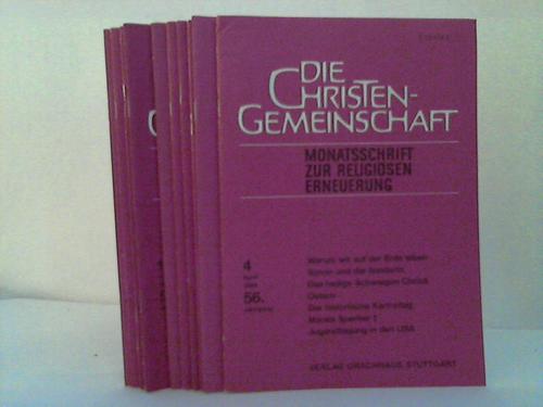 Frieling, Rudolf (Hrsg.) - Die Christengemeinschaft. Monatsschrift zur religisen Erbauung. 10 Hefte (ohne Heft 1)