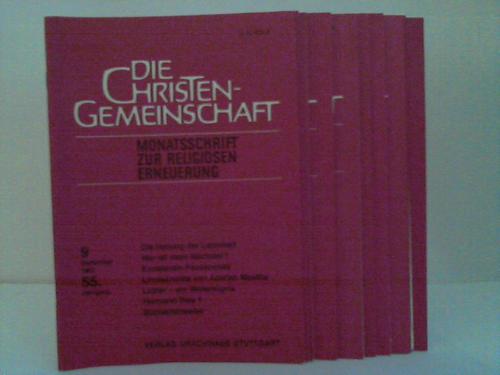 Frieling, Rudolf (Hrsg.) - Die Christengemeinschaft. Monatsschrift zur religisen Erneuerung. 10 Hefte (ohne Hefte 10/12)