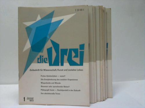 Anthrosophische Gesellschaft (Hrsg.) - Die Drei. Zeitschrift fr Wissenschaft, Kunst und soziales Leben. 12 Hefte (in 11 Heften)