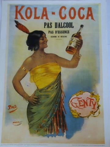 Palologue, Jean de (1855 - 1923) - Kola-Coca pas d'Alcool pas d'Essence. Acadmie de Mdecine - Plakat im Kunstdruck, nach einer Farblithographie von Jean de Palologue, Paris 1902