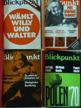 Blickpunkt - 4 Bnde mit 39 Ausgaben aus 1970 - 1974