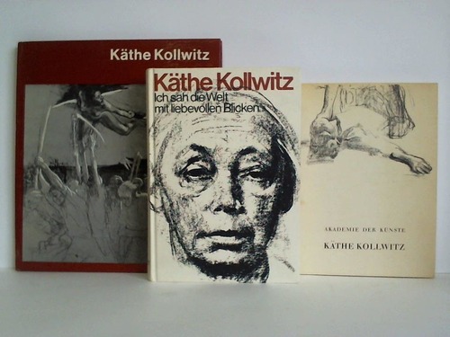 Kollwitz, Kthe - Kthe Kollwitz 1867 - 1945. Eine Ausstellung der Akademie der Knste / Kthe Kollwitz. Mit achtundzwanzig Tafeln und sechsundzwanzig Abbildungen (Welt der Kunst) / Ich sah die Welt mit liebevollen Blicken. Kthe Kollwitz - Ein Leben in Selbstzeugnissen / Kthe-Kollwitz-Sammlung der Kreissparkasse Kln Katalog der Handzeichnungen / Zusammen 4 Bnde