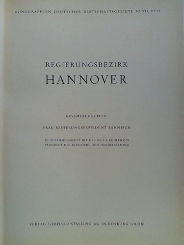 (Hannover) - Regierungsbezirk Hannover