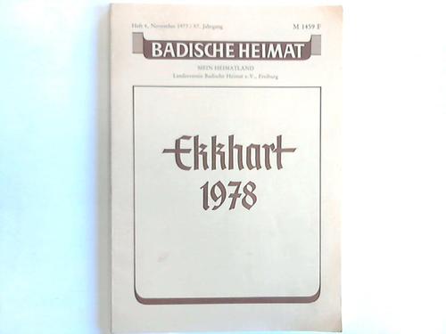Badner Land - Badische Heimat - Ekkart 1978. Heft 4
