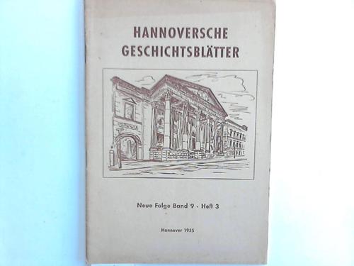 Hannoversche Geschichtsbltter - Neue Folge. Band 9. Heft 3