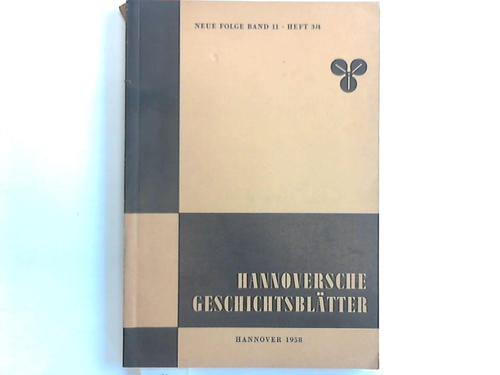 Hannoversche Geschichtsbltter - Neue Folge. Band 11. Heft 3/4