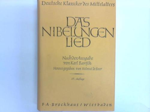 Boor, Helmut de (Hrsg.) - Das Nibelungenlied. Nach der Ausgabe von Karl Bartsch