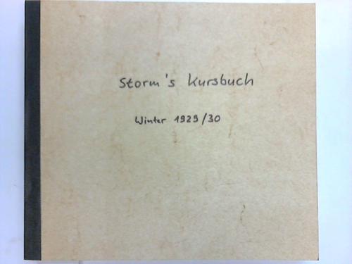 Storms Kursbuch - Winter 1929/30
