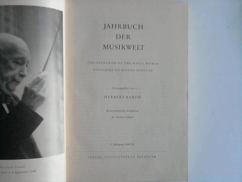 Barth, Herbert (Hrsg.) - Jahrbuch der Musikwelt