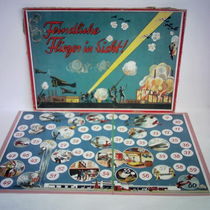 (Brettspiel) - Feindliche Flieger in Sicht! - Spielbrett