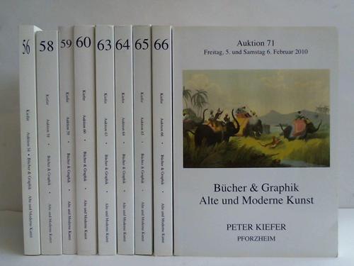 Peter Kiefer, Buch- u. Kunstauktionen, Pforzheim - Bcher & Graphik. Alte und Moderne Kunst. 9 Kataloge