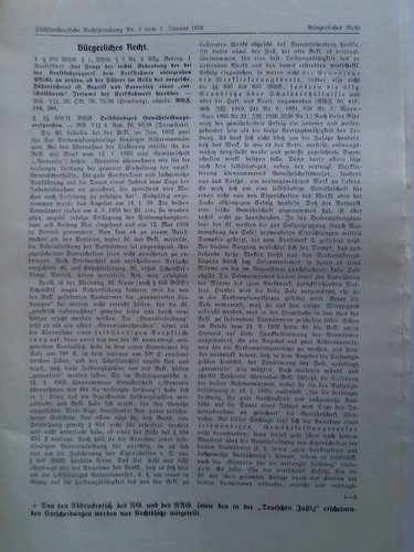 Hchstrichterliche Rechtsprechung - Ergnzungsblatt zur Deutschen Justiz und zur Amtlichen Sammlung der Rechtsgerichtsentscheidung - (15. Jahrgang) 1939