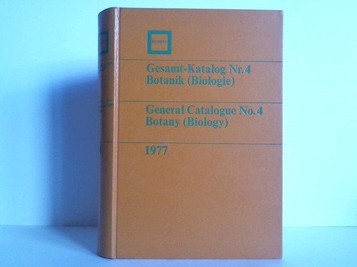 Botanik (Biologie) - Gesamt-Katalog Nr. 4, 1977