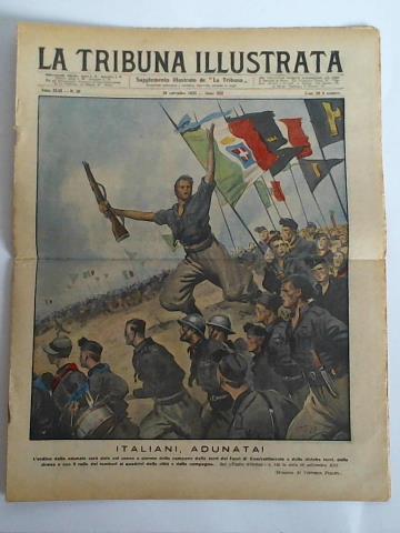 La Tribuna Illustrata - Supplemento illustrato de La Tribuna - Anno XLIII, N. 39, 29 settembre 1935: Italiani, Adunata!