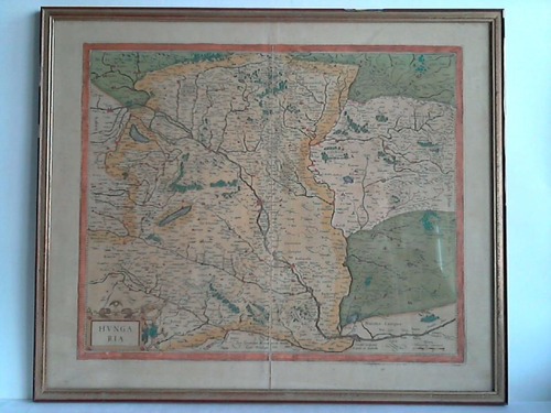 Ungarn - Hungaria - Kupferstich-Karte mit zeitgenssischem Kolorit von G. Mercator