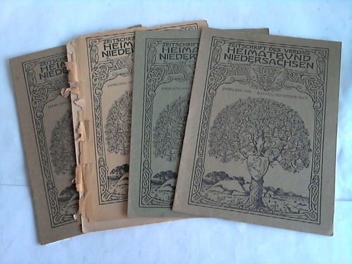 Zeitschrift des Vereins Heimatbund Niedersachsen - Bltter fr Pflege der Heimatkunde und des Heimatschutzes 4. Jahrgang 1919. 3 Hefte (von 4 Heften)
