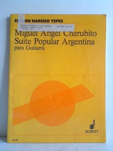 Cherubito, Miguel Angel - Suite Popular Argentina para Guitarra